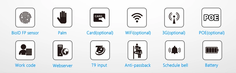 (GT810) Palm Recognition Door Access Control Terminal with Optional Wireless WiFi or 3G Function