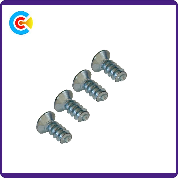 Carbon Steel4.8/8.8/10.9 Fastener Flower Countersunk Head Self-Tapping Screws for Kitchen/Cabinet/Furniture