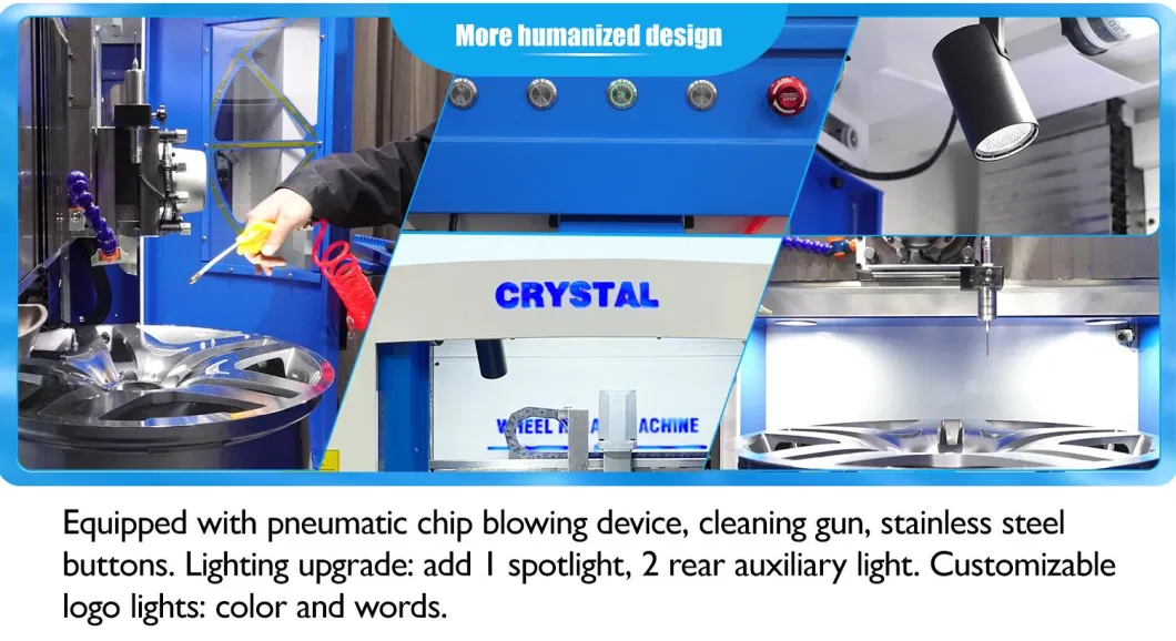 Car Wheel Polishing CNC Machine Diamond Cutting Ruby Lathe