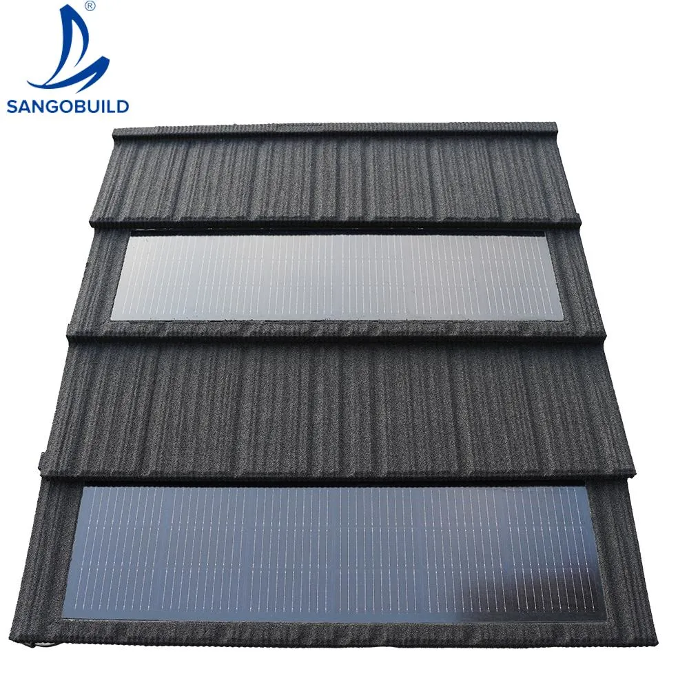 Heat Resistance Solar Shingle Roof Tiles Piastrelle Solari Photovoltaic