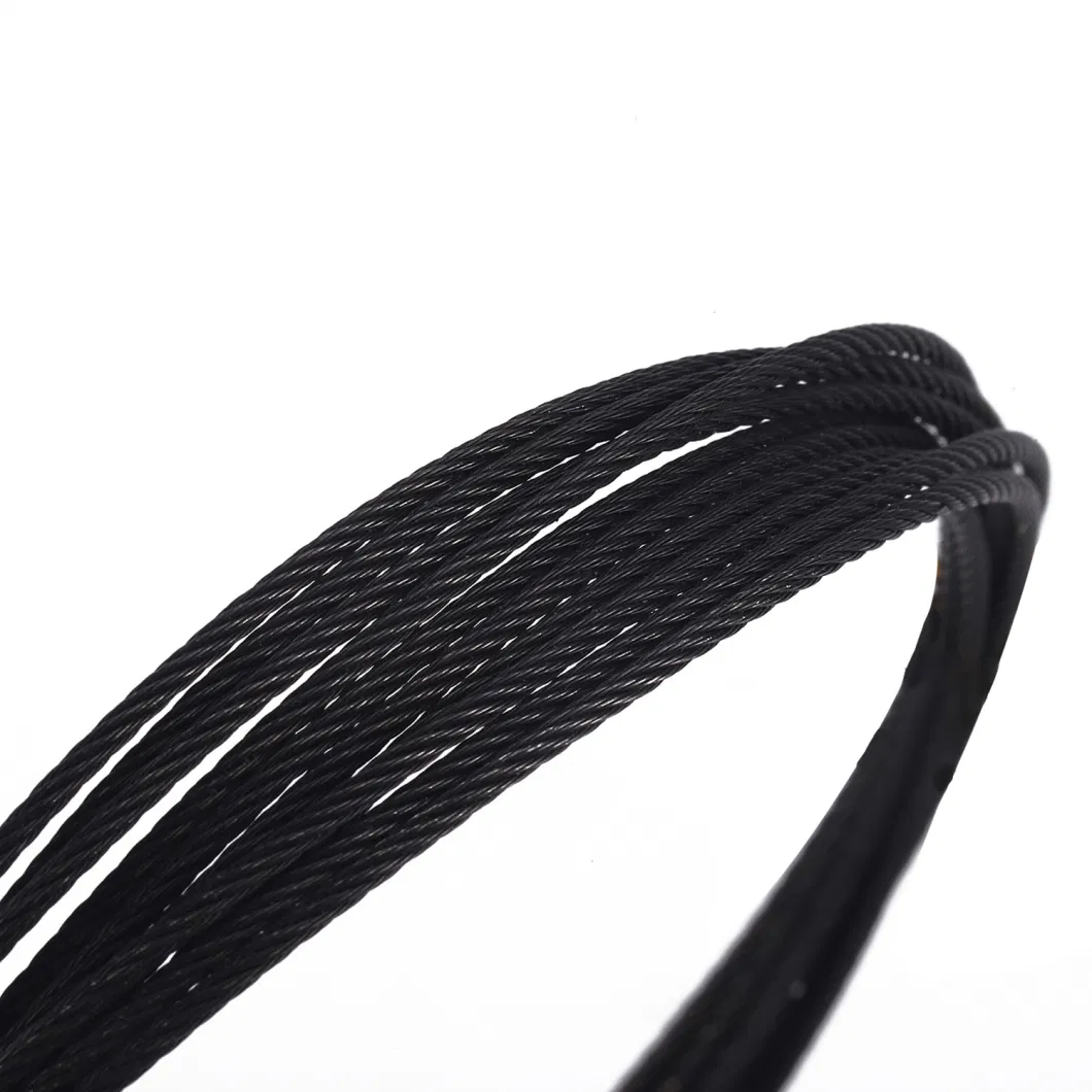 Black Oxide Finish Annealed Handling 316 1/8&quot;3/16&quot;1/4&quot;Spool Stainless Steel Rope Wire Rope Cable Rail