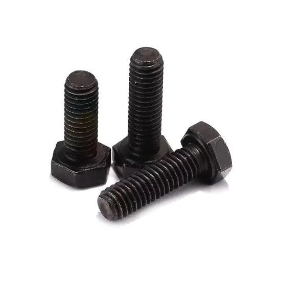 Directly Factory High Quality DIN933 Grade 4.8 8.8 10.9 12.9 Carbon Steel Black Galvanized Hex Hexagon Bolt