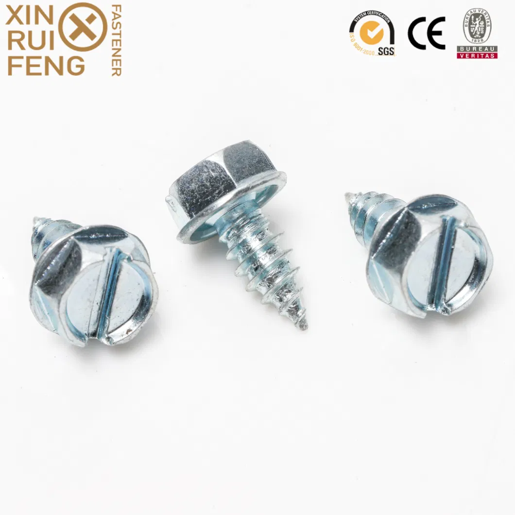 Customized Factory Tapping for Plastic Flat Head Hex Drive Self Drilling Screws for Concrete