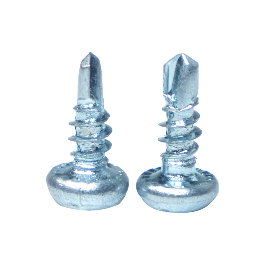 7.75X15mm Fixing Light Iron Plate Pan Framing Head Grey Self Tapping Screw