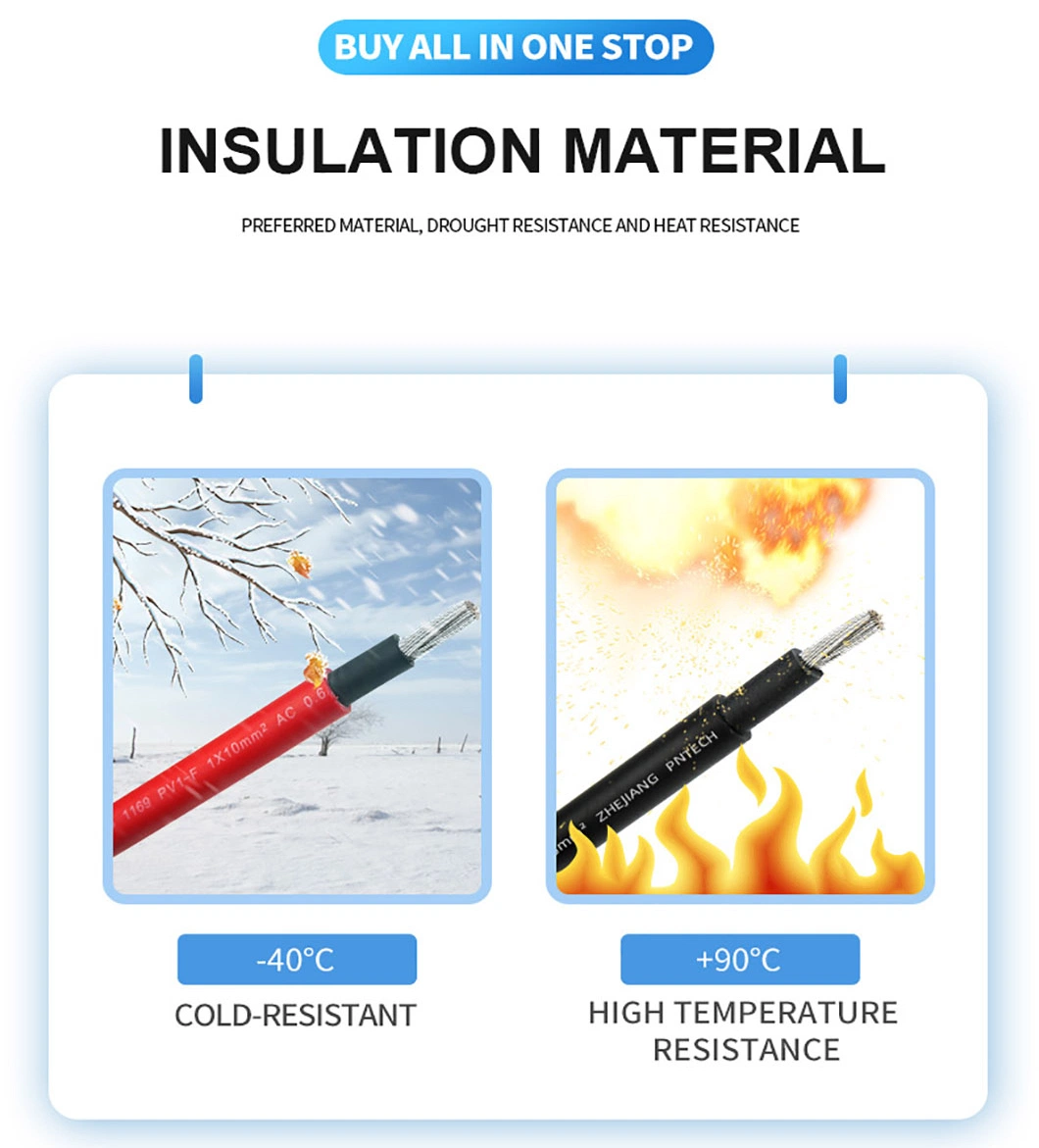 Factory Price Tinned Copper DC Solar PV 4mm Solar PV Cable Single Core PV1-F 1X4mm2 Cable PV1-F Solar Cable Ready Ship