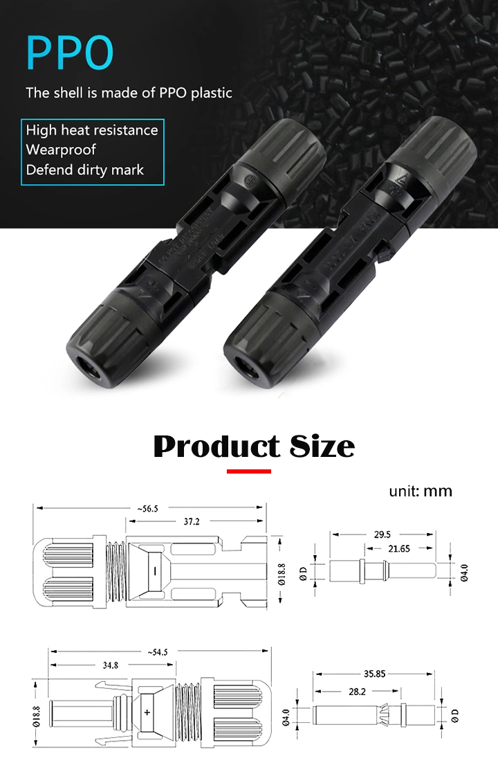 PV Cable Connector Mc 4 From China Factory High Quality