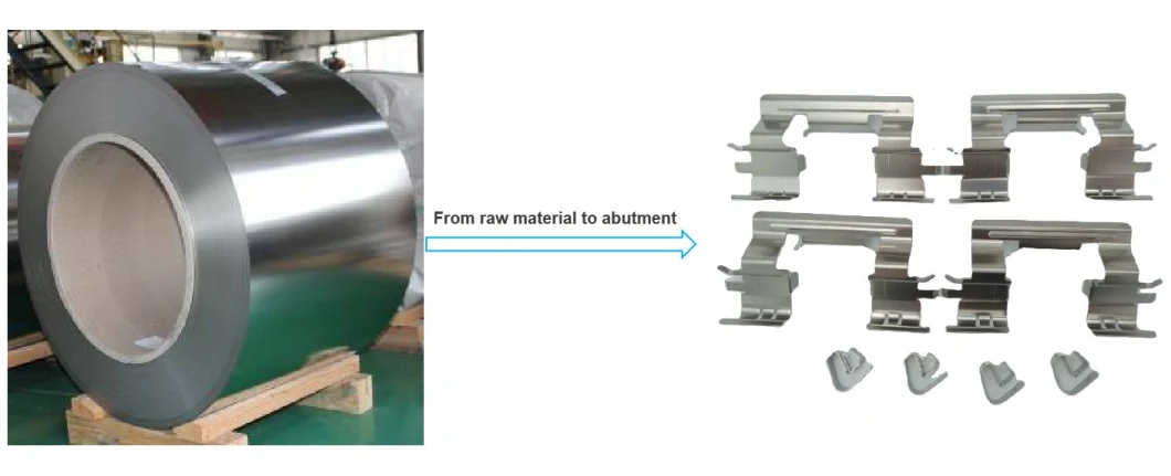Stainless Steel 301 Brake Hardware Kit Brake Pad Abutment Clip Clamp