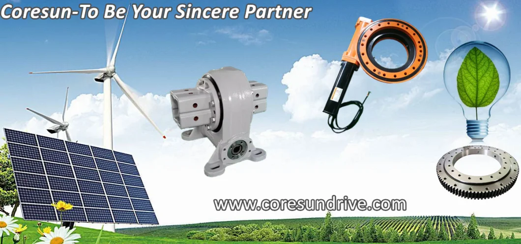 Svh9 Dual Axis Slew Drive with 24VDC Motor for Solar Panel Tracker System