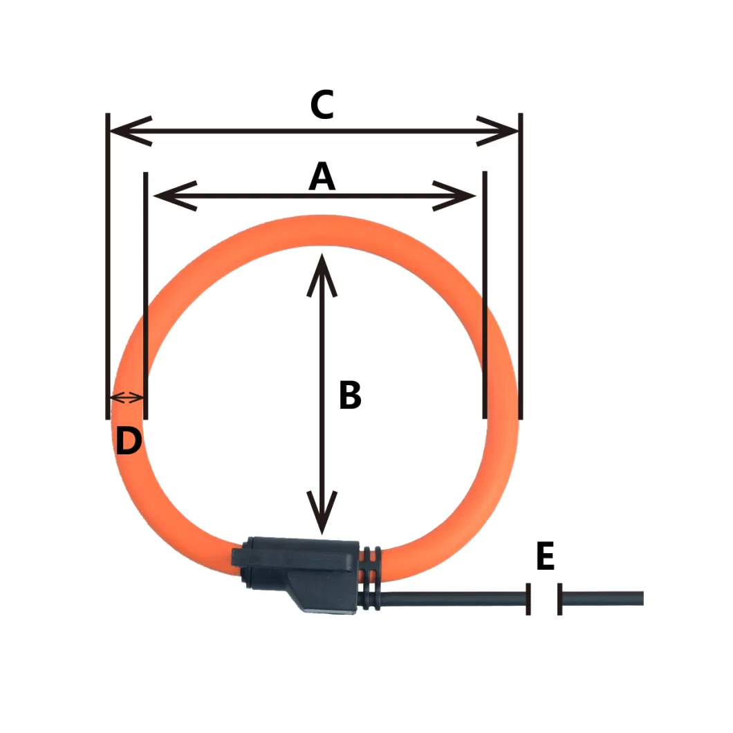 High Frequency Current Clamps Current Flexible Transformer Split Core Cable Clamp