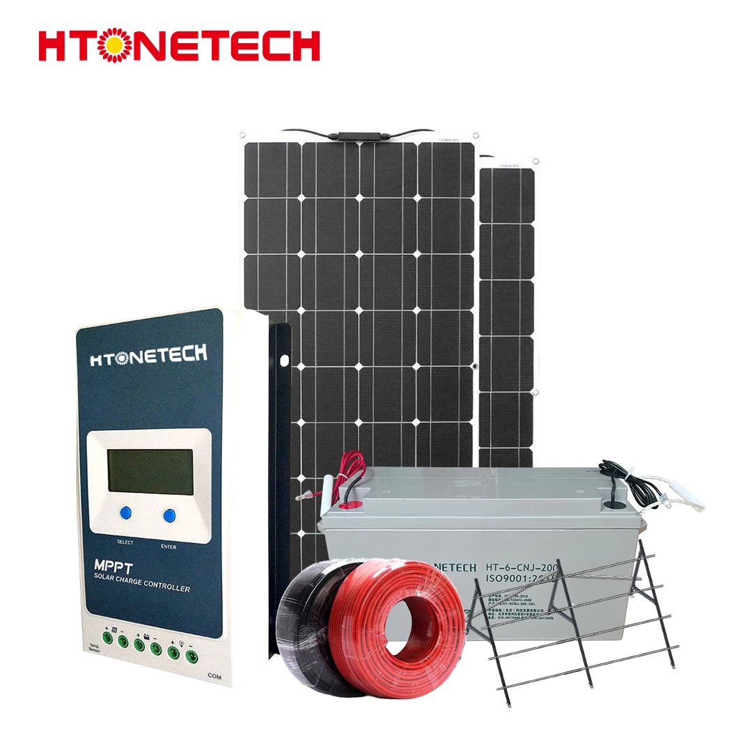 Htonetech 5kw off Grid Solar Power System Complete Kit Manufacturing China 10kw 15kw 20kw 66kw Solar Energy System for Camper Van