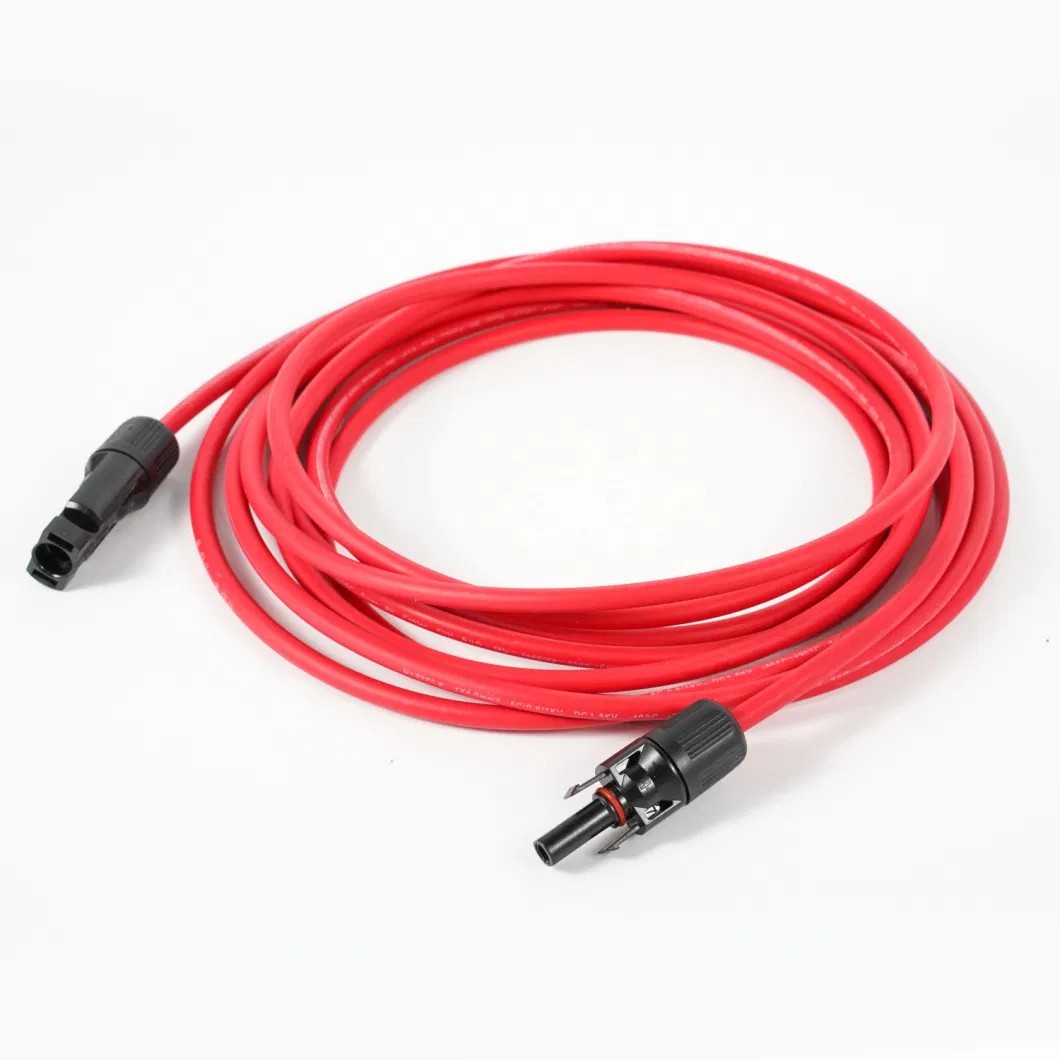 Solar Battery Panel Extension Cables Black and Red Mc 4 in Pairs