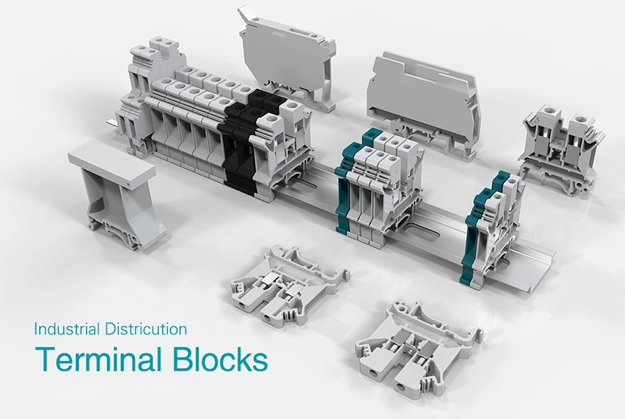 Miniature Ground Terminal Block Phoenix UK2.5 Feed-Through Terminal Block Jut1-2.5e-PE