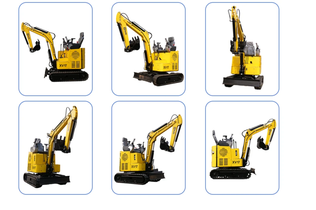 Xv17 CE EPA Micro Digger Excavator Hydraulic Full Set Spare Parts Warranty Small Excavator Ex-Factory Price