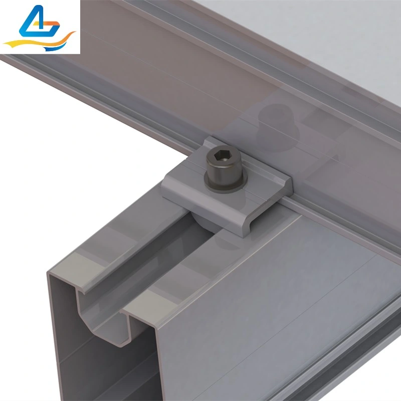 Back Lock Clamp for Single-Post Ramming Pile with Panel Back Mounting System