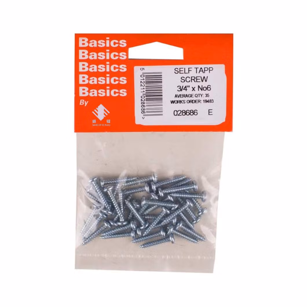 DIN 7981 Zinc Plated Galvanized Phillips Drive Cross Recessed Type Ab Thread Carbon Steel Stainless Steel 304 316 Pan Head Self Tapping Screw