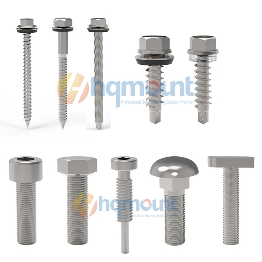 Concrete Solar Ground Mounting Hex Head Washers Self Drilling Tapping Screw