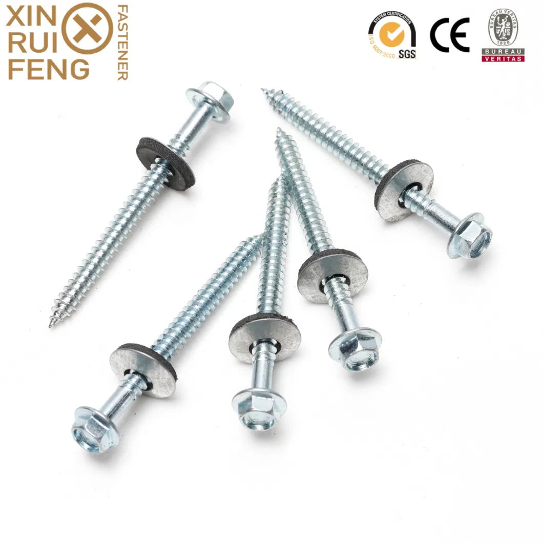 Customized Factory Tapping for Plastic Flat Head Hex Drive Self Drilling Screws for Concrete