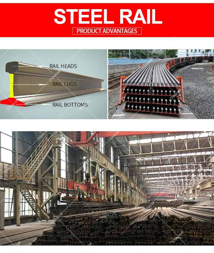 15kg Light Steel Rail 6m/8m/9m/10m Length Steel Crane Rail for Railway