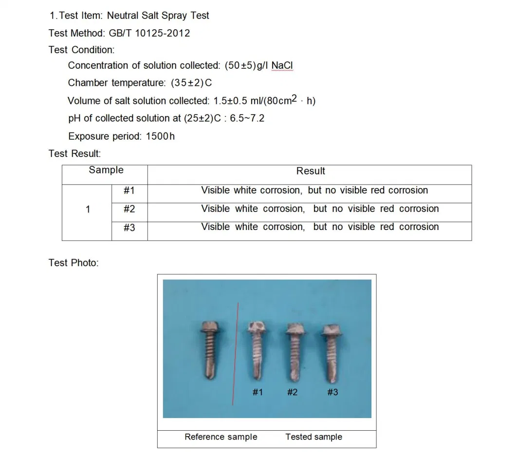 Premium Resistant 6X25 Self Tapping Bi Metal Screws with Bonded Washers