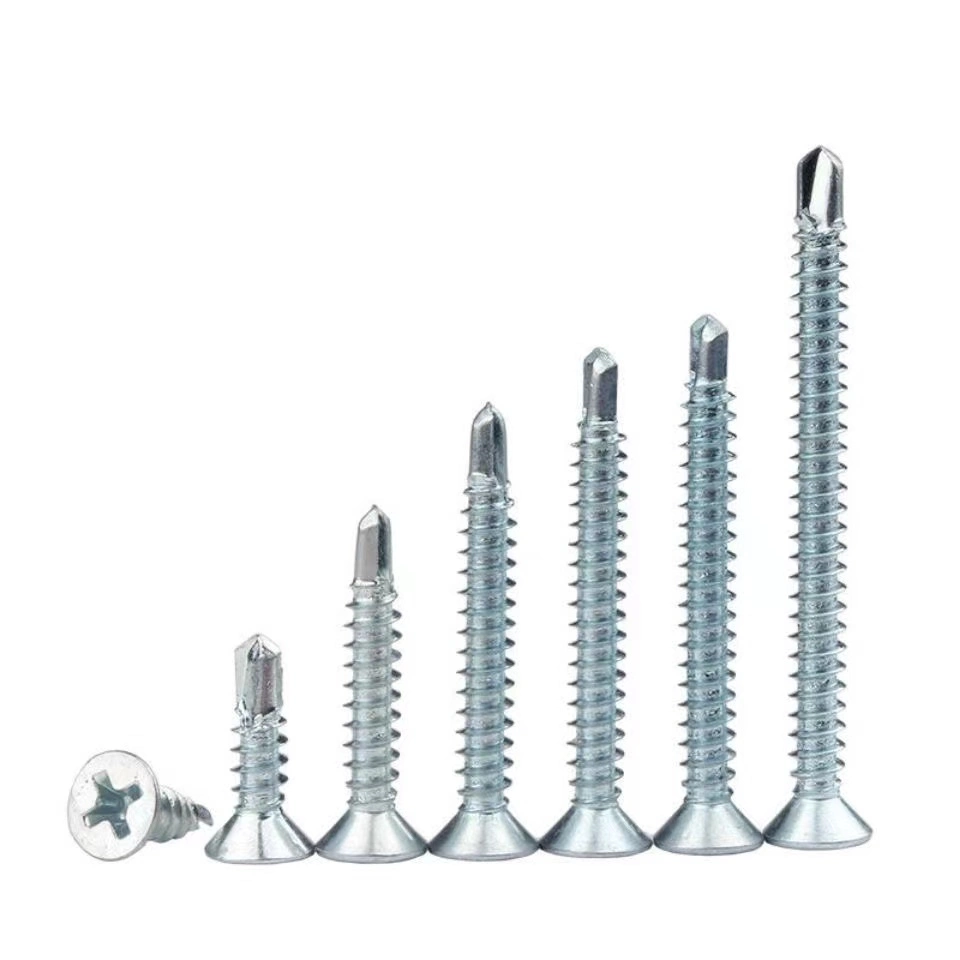 White Zin Cross Head Dovetail Screw/Self Tapping Screw