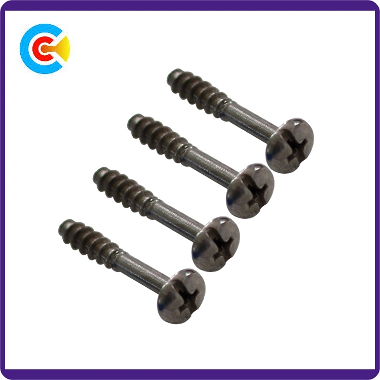 Steel/4.8/8.8/10.9 Flat Tail/Shrink Bar Phillips/Cross Pan Head Inch Self-Tapping Screws