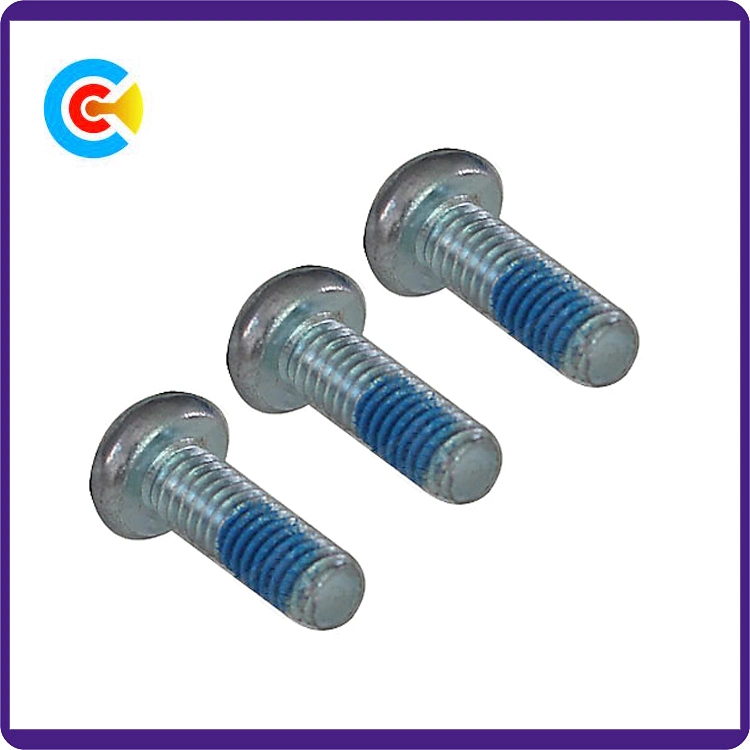 GB/DIN/JIS/ANSI Carbon-Steel/Stainless-Steel Hexagon Flat Head Dispensing Anti-Loose Screws for Bridge