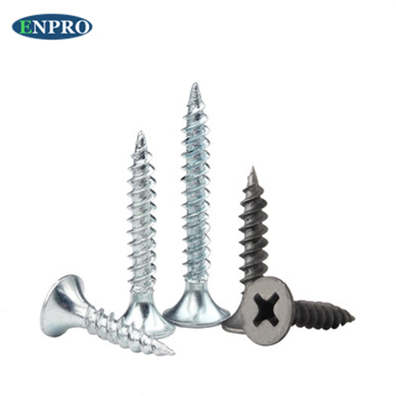 Top Quality Silver Plated Self Tapping Thread Flat Head Metal Screw