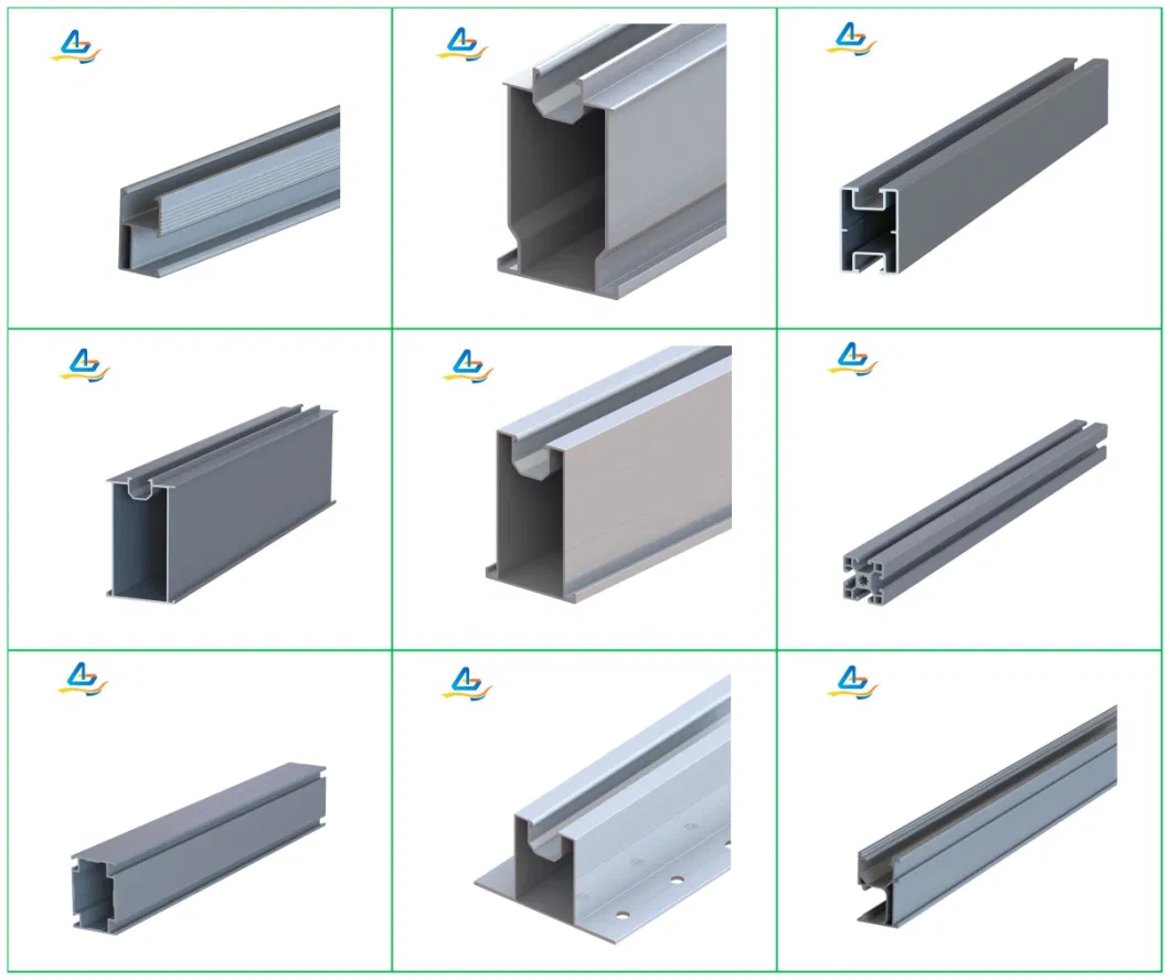 Efficiently High Quality Aluminum Mini Mount Solar Panel Mounting Rail Solar Rails