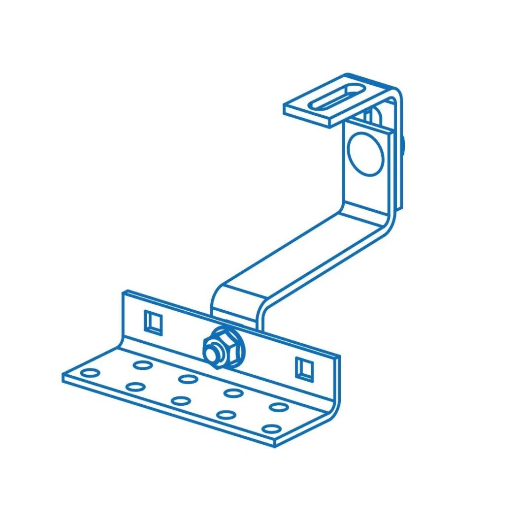 Factory Supply Solar Panel Mounting Stainless Steel 304 Dual Adjustable Hook