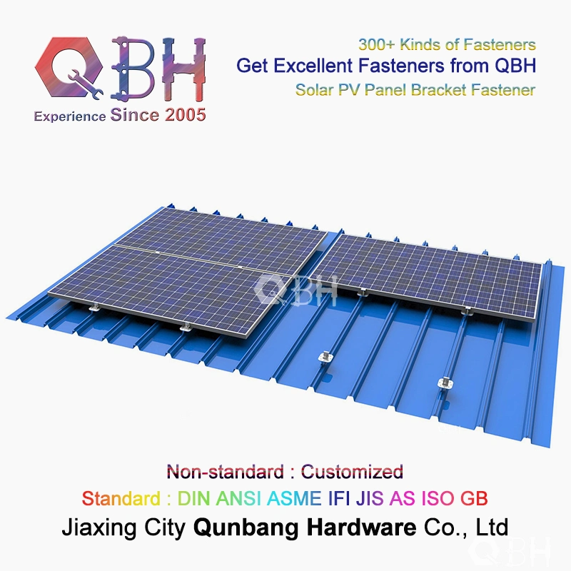 Qbh Customized Solar Power Energy System Panel Bracket Rack Fastener Parts Accessories Hot Dipped Galvanized HDG Round Plate Ground Screw Helical Pile