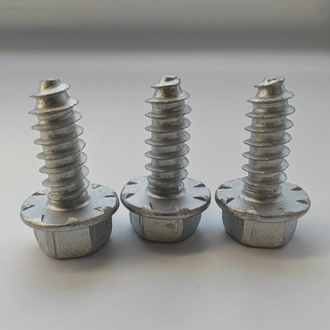 Made in China Concave Head External Hexagonal Cross Self-Tapping Screw with Gasket M3/M4/M5/M6