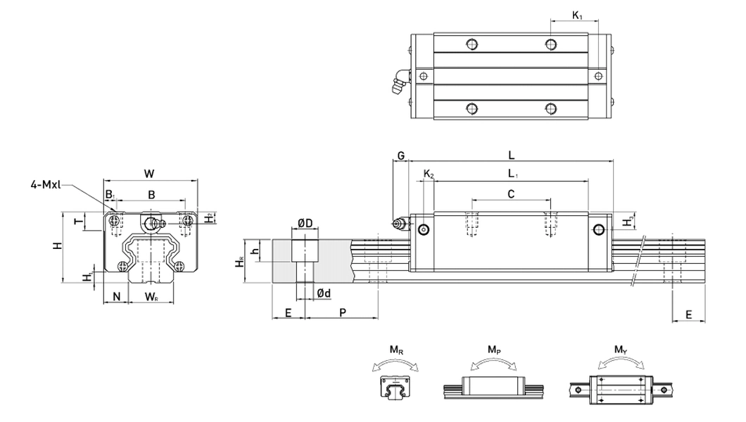 High Accuracy Only Zcf Brand Linear Guide Rail and Carriage