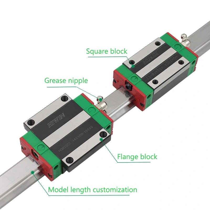 Hiwin THK NSK PMI Tbi Amt Linear Guide Rail and Carriage Linear Guaideway for Linear Actuator