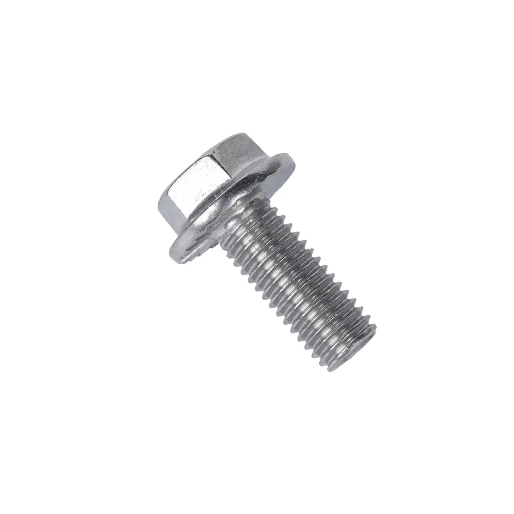 Steel Galvanized Hex Flange Washer Head Bolt DIN6921 with Serrated