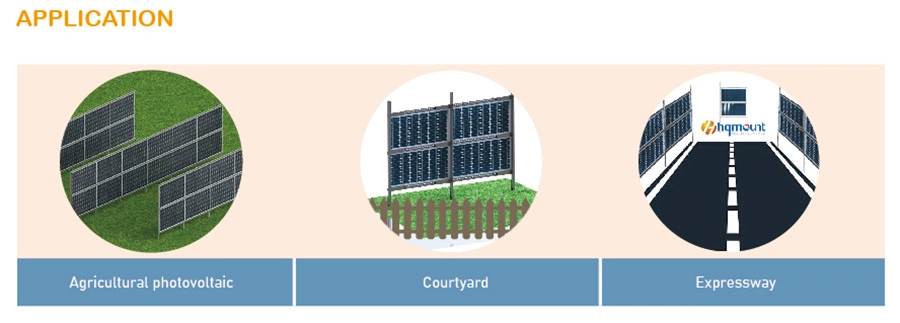 Wholesale Solar Ground Mounting Structure Mounted Rack System Vertical Solar Farm