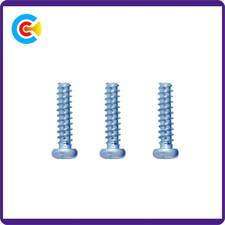 Carbon Steel/4.8/8.8/10.9 Flower Pan Head/Flat Tail Self-Drilling/Tapping Screw for Furniture/Kitchen/Cabinets