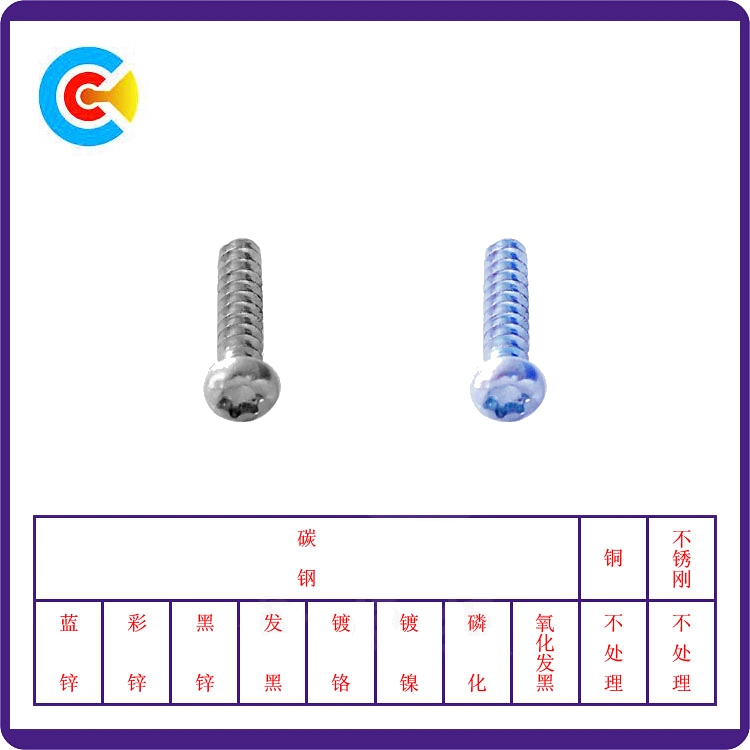 Carbon Steel/4.8/8.8/10.9 Flower Pan Head/Flat Tail Self-Drilling/Tapping Screw for Furniture/Kitchen/Cabinets