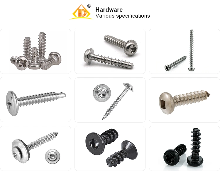 Ss304 Phillips Pan Head Metal Self Tapping Fasteners Screw