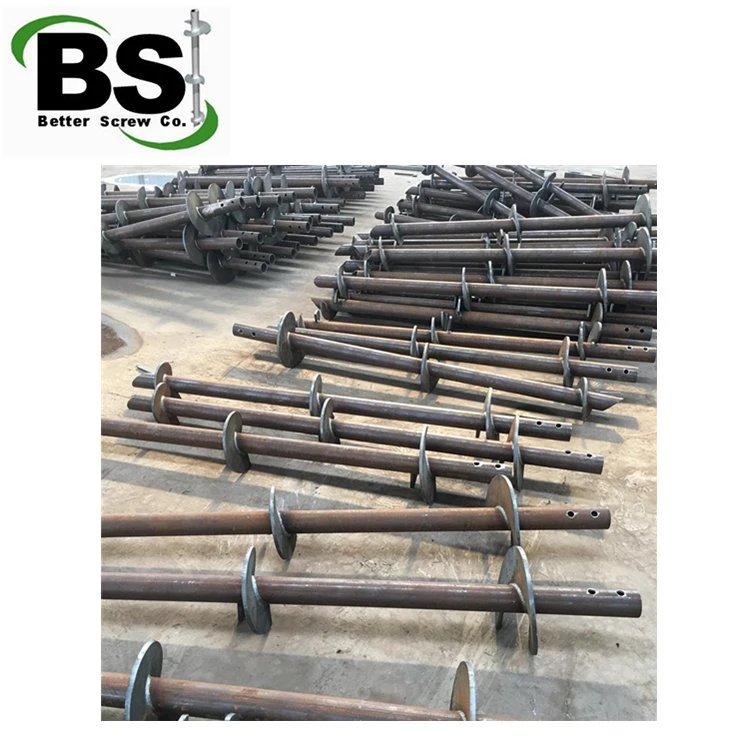 Hot Sale Round Shaft Helical Piles for Foundation Works