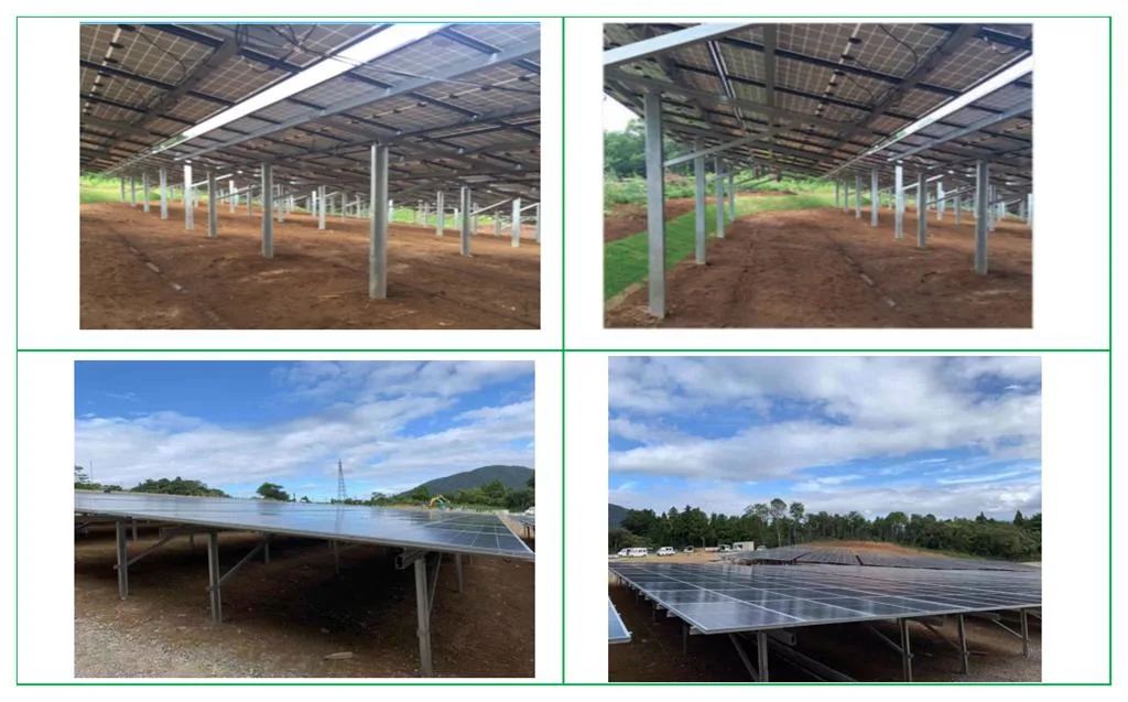 Galvanized Steel Solar Ramming Pile Mounting Galvanized Steel Installation Racking for Solar Farm Solar Project HDG Steel Bracket Factory