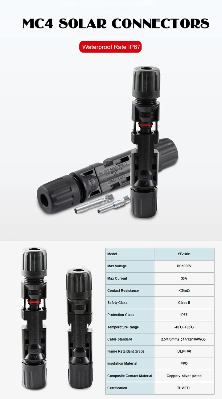 PV Cable Connector Mc 4 From China Factory High Quality