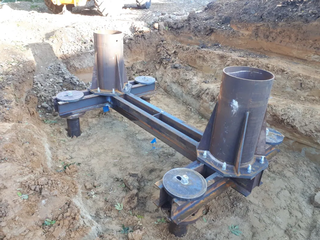 Photovoltaic Installation Helical Piles Foundation Ground Screw