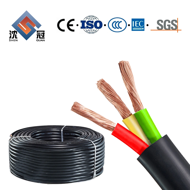 Shenguan Twin Core Solar PV Cable 2X6mm2 Flexible Solar Cable 10AWG Solar Extension Wire Solar Panel Extension Cable