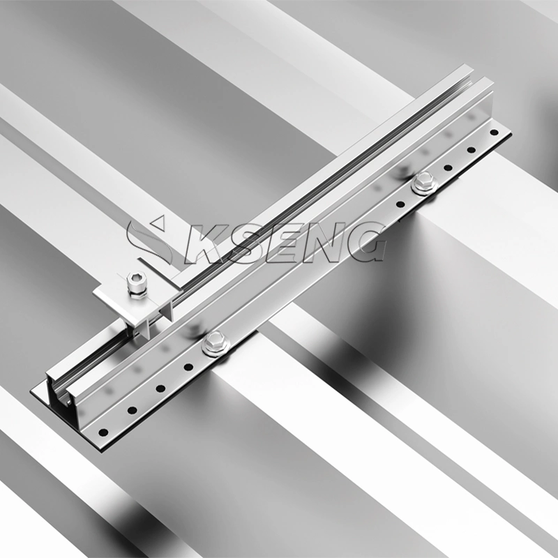 Kseng Aluminum Profiles Solar Panels Mini Rail Solar Mini Rail for Solar Panel Mounting System