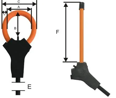 Rogowski Coil Current Sensor Mrc-36 Flexible Probe Current Clamp