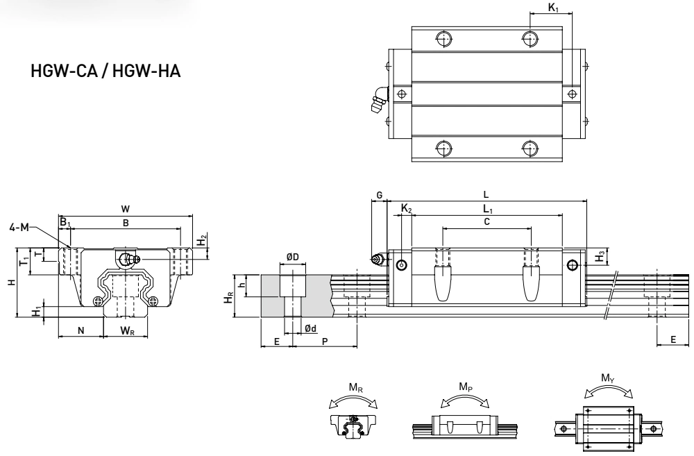 3D Printing Industrial Semi-Conductor Industries Linear Slideway Guide Rail