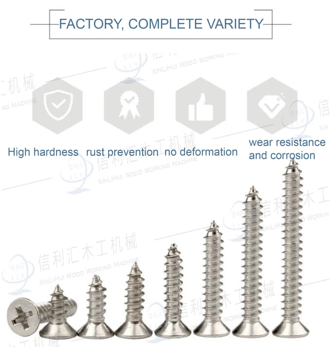 China Metal Self-Tapping Thread Screw Manufacturer Custom M1.4 M2 M3 M4 M5 M6 Self Tapping Fasteners Screws for Plastic Counter Sunk Chipboard Screw