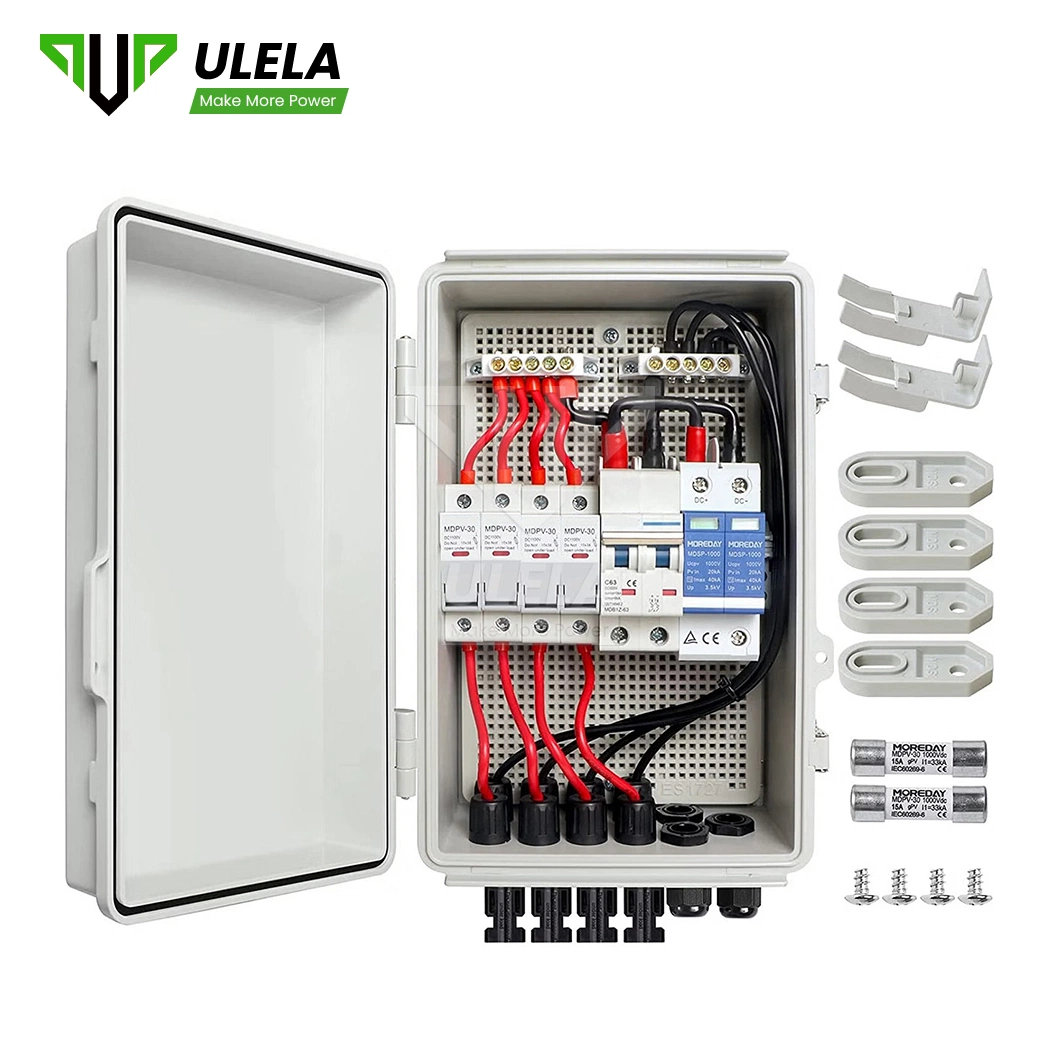 Ulela 6 String Solar Combiner Box Wholesaler DC Combiner Box 4string China PV Junction Combiner Box