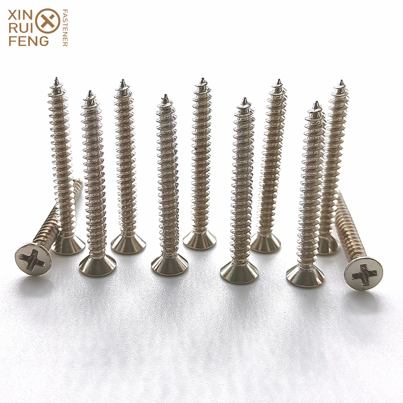 M3.5-M6.3 Diameter Countersunk Head Nickel Plated Self Tapping Screw Drill Screws