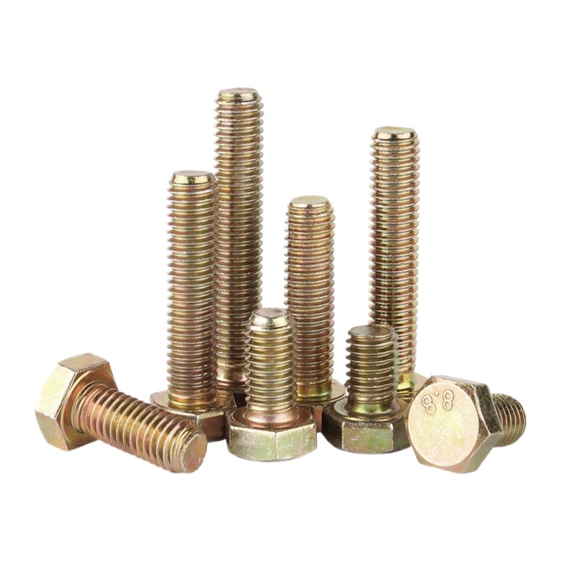 DIN 933 M6-M56, Bzp Yzp, Grade 4.8 Hex Bolts, Full Thread